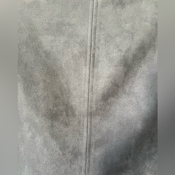 KUT From The Kloth Jacee Open Draped Moto Faux Suede Jacket Gray Women’s Size S - Picture 14 of 16